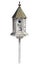 Old Birdhouse Isolated with clipping path