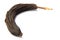 Old black banana isolated