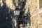 Old black lamppost in Spain