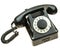 Old, black telephone from the fifties