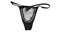Old black and white worn women\\\'s panties on a white background