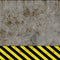 Old Black and Yellow Hazard Stripes Sign Wall