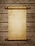 Old blank paper scroll