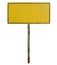 Old blank traffic sign