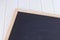 Old blank vintage school slate or chalkboard lying