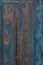 Old blue and brown painted wooden rustic background