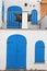 Old blue door and window, Alghero, Sardinia