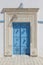 Old blue entrance door in Tunisia