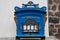 The old blue german letter box