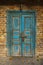 Old Blue Grunge Door