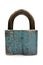 Old blue padlock