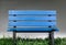 Old Blue Park Bench.