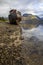 Old Boat of Caol and Ben Nevis in Scotland, UK