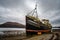 Old boat of Caol, Corpach Shipwreck in the Scottish Highlands, UK