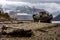 Old boat of Caol, Corpach Shipwreck in the Scottish Highlands, UK