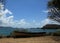 Old boat at Coki Bay in St Thomas