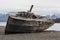 Old boat on the Svalbard coast