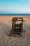 Old boat winch on the beach