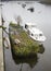 Old boats derelict on River Leven in Dumbarton