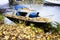 Old boats derelict on River Leven in Dumbarton