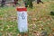 Old border bollard on the Czechoslovak-German border