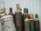 Old bottled gas Cylinders