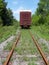 Old Boxcar on Tracks