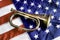 Old brass Bugle