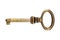 An old brass mortice lock key