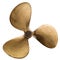 Old brass propeller