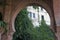 Old brick arch in the gardens, Casa del Rey Moro, Ronda, MÃ¡laga, Andalusia