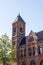 Old Brick Bell Tower and Church