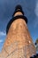 Old brick chimney of a sugar factory rehabilitated as a tourist viewpoint