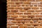 Old brick colored brick masonry whith european natural cement background textures from Fort Zachary Taylor Fortress wall