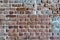 Old brick colored brick masonry whith natural hydraulic cement background textures from Fort Zachary Taylor Fortress