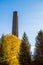 Old, brick, factory chimney in former coal mine \\\