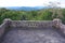 An Old Brick Fence with a view of trees, Bangka Belitung Island Indonesia