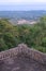 An Old Brick Fence with a view of trees, Bangka Belitung Island Indonesia