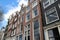 old brick habitation buildings in amsterdam (the netherlands)