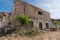 Old brick and stone farmhouse in southern Spain