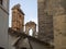 Old brick tower of the Basilica de Santa Maria de la Asuncion