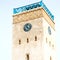 old brick tower in morocco africa village and the sky