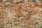 Old brick wall for background.