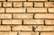 Old brick wall background, brick wall texture, structure. old broken brick, cement joints, close-up. Construction, repair. Concept