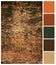 Old brick wall background colored palette guide