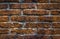 Old brick walls, brown background