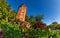 Old brick water tower Le Chateau d`Eau in Toulouse