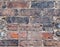 Old brickwall with wheatered bricks