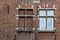 Old brickwork wall in Gent, Flanders, Belgium