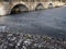 Old bridge in baths park in Warsaw, european capital city of Poland